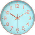 Wall Clock, 8 Inch Wall Clocks Battery Operated, Round Modern Non Ticking by MABPEDO