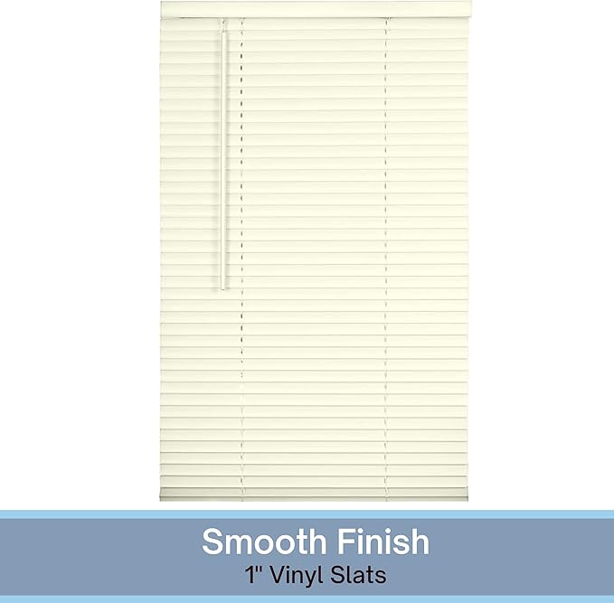 Lotus & Windoware Cordless 1" Vinyl Mini Blind 32" Wide x 64" Long - Image 4