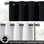 Yakamok 100% Blackout Curtain Panels 63 inches Cold and Light Blocking Drapes - Image 2