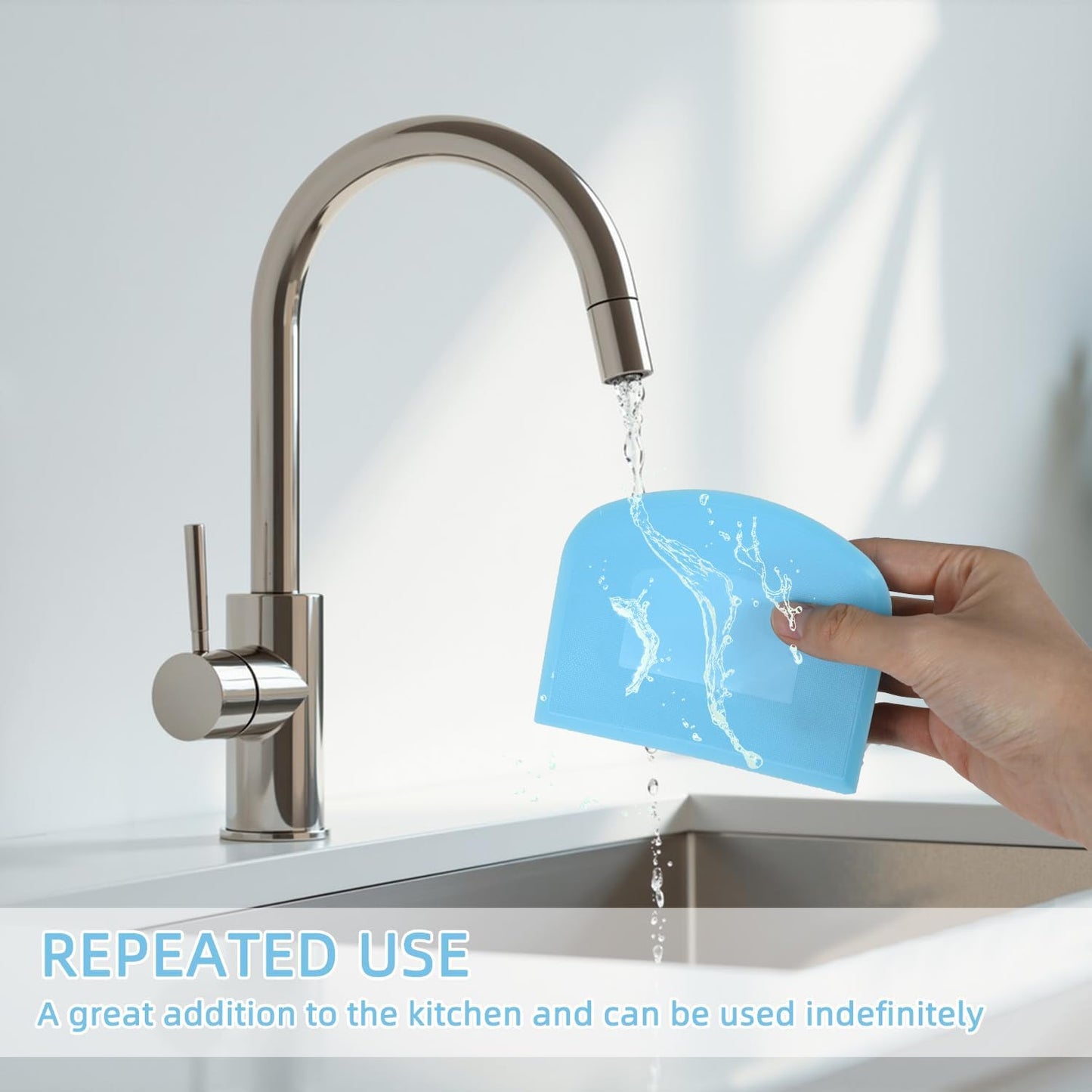 4 Pieces Food Scraper, Flexible Dough Scraper, Dough Scraper for Sourdough, Multifunctional Kitchen Scraper Tool, Baking Scraper, Bread Dough Cutter, Cake Smoother for Icing (White, Green, Blue, Pink)