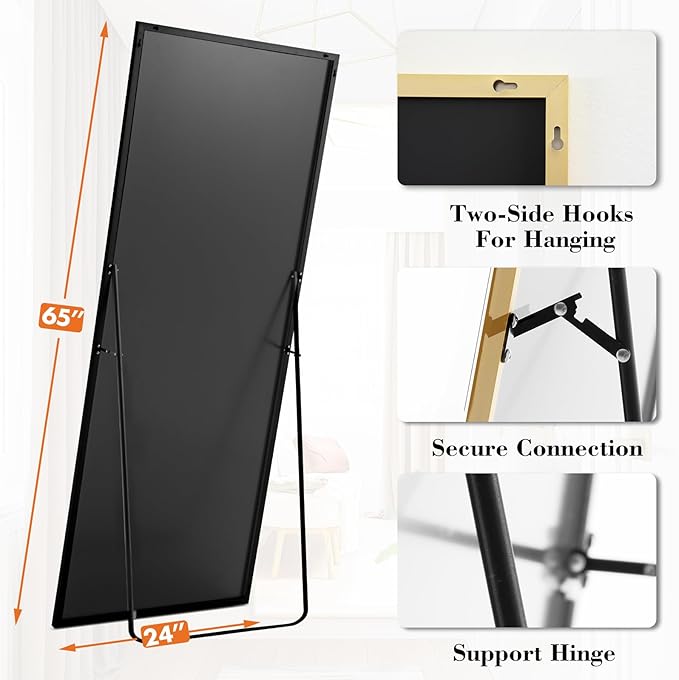 DUMOS Full Length Mirror 24"x 65" - Image 5