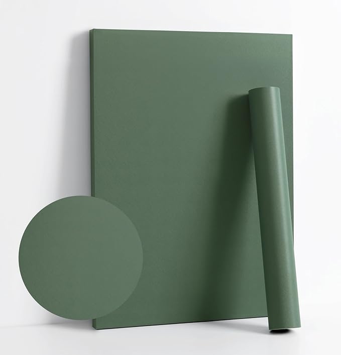Dimoon 590''x17.7'' Green Peel and Stick Wallpaper Contact Paper Modern Self by DIYYOURMOON