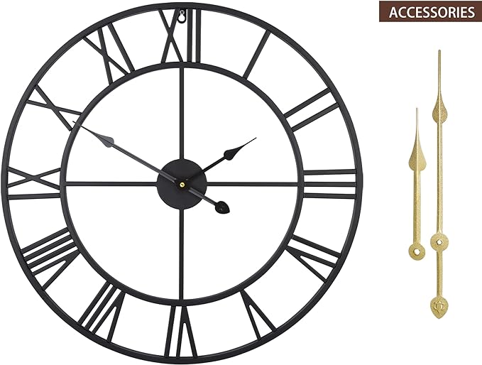 LEIKE 16" Large Wall Clocks Battery Operated, Round Modern Silent Non-Ticking - Image 6