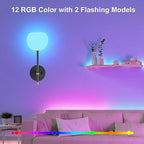 Black Gold Battery Operated Wall Sconces Set of 2, Rechargeable Wireless Wall - Image 3