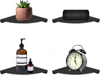 Small Floating Corner Shelves Metal Corner Wall Mounted Shelf Curved Corner - Image 5
