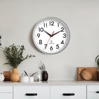 DAXSMY Atomic Wall Clock Analog 10 Inch Battery Operated Modern Decorative - Image 2