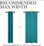 NICETOWN Room Darkening Curtains 63 inch Length 2 Panels, Thermal Insulated - Image 7