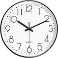 Silent Wall Clocks Battery Operated 8 Inch, Analog Wall Clock by MABPEDO