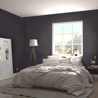 15.7" X 118" Black Silk Wallpaper Embossed Self Adhesive Peel and Stick - Image 5