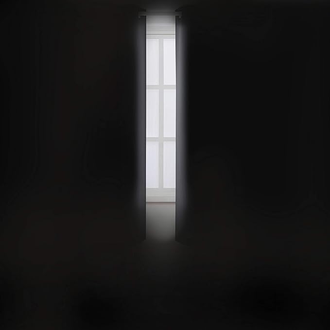LEMOMO Frost Grey Blackout Curtains 40 x 63 Inch Length/Set of 2 Curtain - Image 3