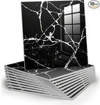 Chejiaye 10pcs Marble Peel and Stick Backsplash Waterproof Washroom Wall Panels by Chejiaye