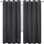 LEMOMO Dark Grey Thermal Blackout Curtains/52 x 72 Inch/Set of 2 Panels Room - Image 2