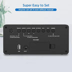 Peakeep Digital Alarm Clock for Bedroom Bedside, Loud Alarm Clock for Heavy - Image 5