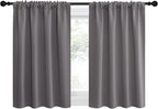 NICETOWN Short Curtains, Home Decoration Thermal Insulated Rod Pocket Blackout - Image 2