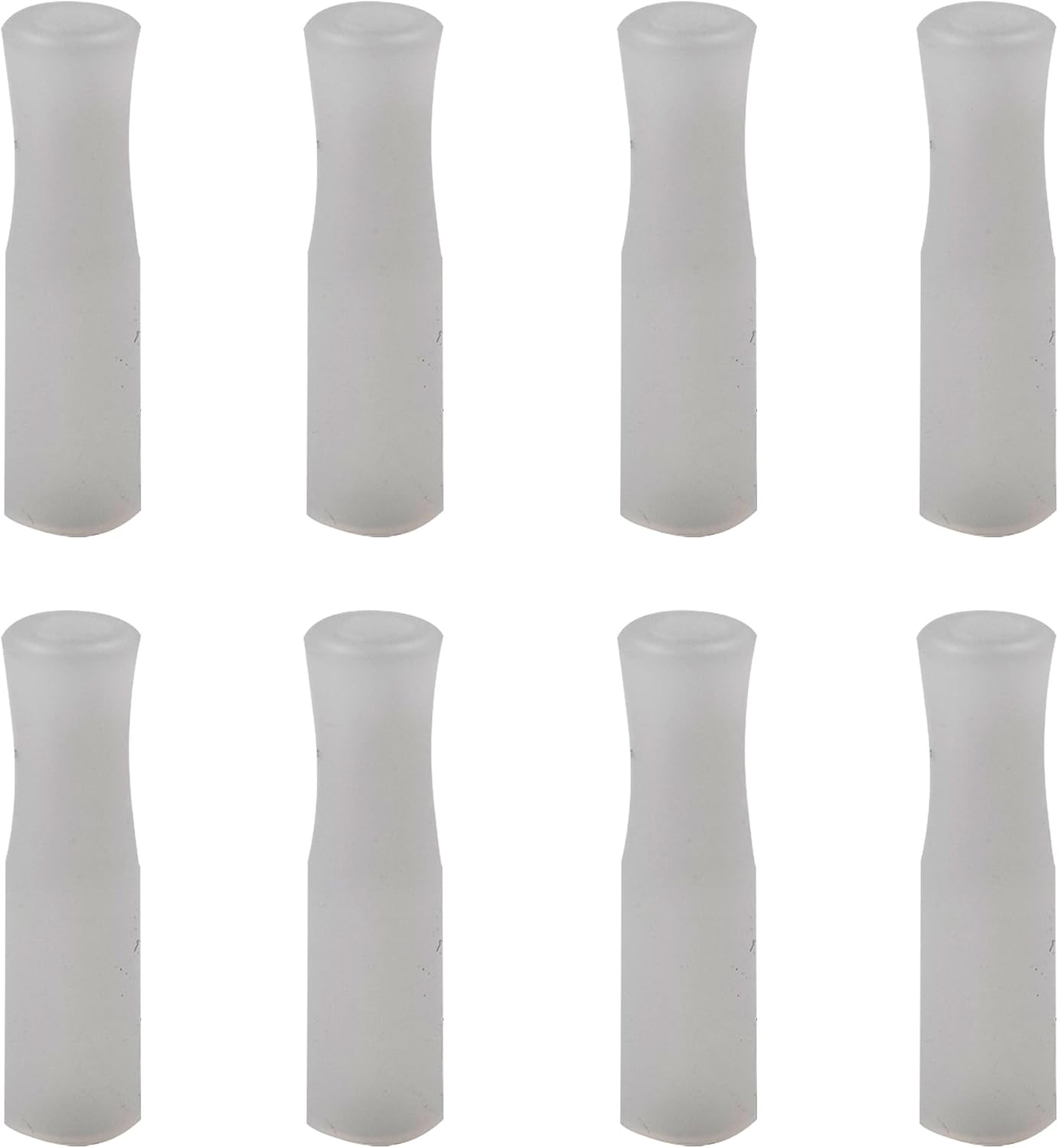 pson 8Pcs Silicone Straw Tips, Food Grade Reusable Anti-Scald/Cold Straw Covers Fit for 6mm Stainless Steel Straws(White)