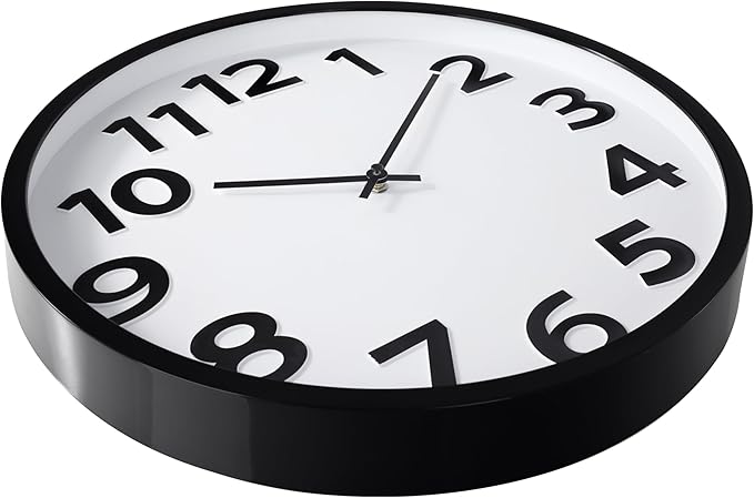 Large Wall Clock 16 Inch Silent Non-Ticking Modern Big Number Wall Clocks - Image 7