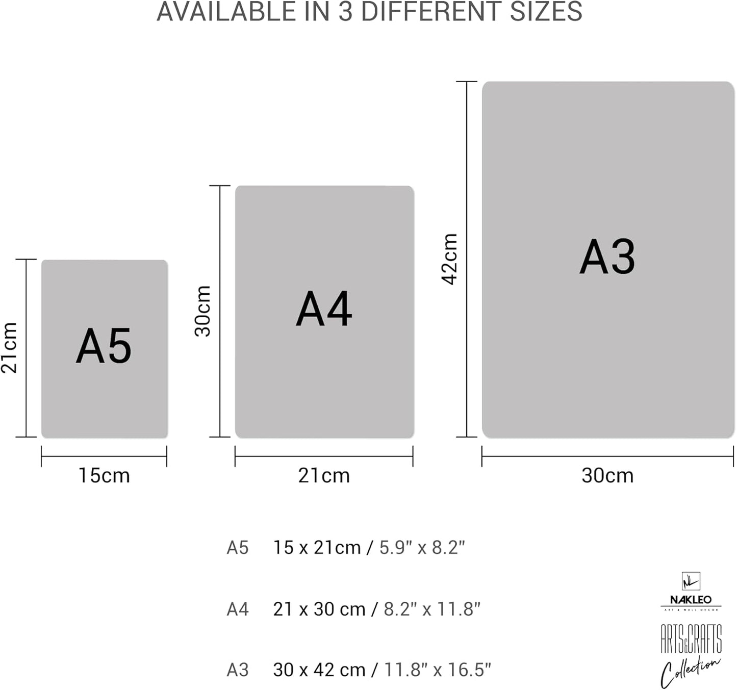 NAKLEO DIY Reusable Plastic Stencil - 30x42cm / 11.7” x 16.5” - Leaves Mini Border - Art Craft Wall Painting Pattern Template Scrapbooking Decoupage - Fabric Furniture Wood