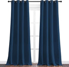 NICETOWN Moroccan Blue Blackout Curtains 90" Long - Image 2