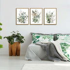 Bwodke Botanical Wall Art Plant Floral Watercolor Poster Canvas Prints Set of 3 - Image 9