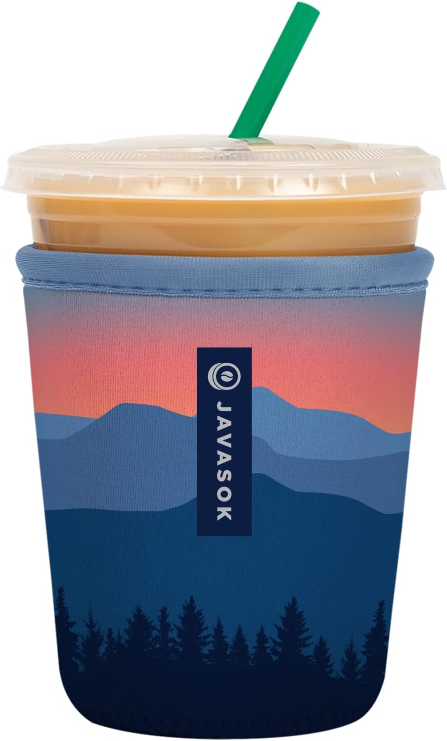 Sok It JavaSok Iced Coffee & Cold Soda Insulated Neoprene Cup Sleeve (Blue Ridge, Small: 16-20oz)