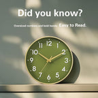 Mosewa Wall Clock 10 Inch, Battery Operated Silent Non-Ticking Modern Analog - Image 5