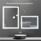 36x28 inch LED Lighted Bathroom Mirror - Image 5