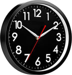 AKCISOT Wall ClockModern Black Silent Non Ticking Wall Clocks Battery Operated - Image 2