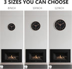 Wall Clock, Silent Wall Clocks Battery Operated 10 Inch- Modern Non Ticking - Image 8