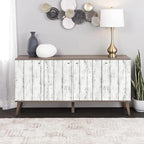Arthome35.4 x 120 inches White Gray, Peel and Stick Wallpaper, Wood Contact - Image 3