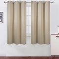 LEMOMO Blackout Curtains 40 x 63 inch/Beige Curtains Set of 2 Panels/Thermal by Lemomo