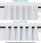 RYB HOME White Curtains for Bedroom - Image 2