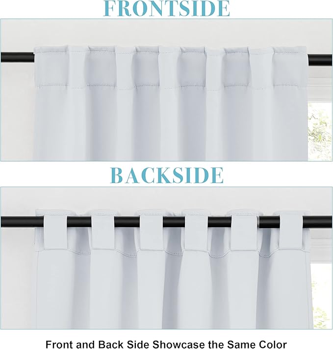 RYB HOME Blackout Curtains for Bedroom, Privacy Thermal Insulating Window - Image 6