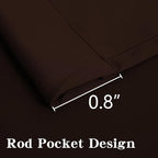 IGEMAEVE Blackout Curtains 72 Inch Length 2 Panels Set, Rod Pocket Energy - Image 3