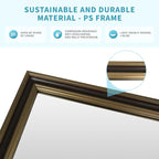Retro Copper Effect Framed Wall Mirror, 22x30 Rectangle Mirror, - Image 4