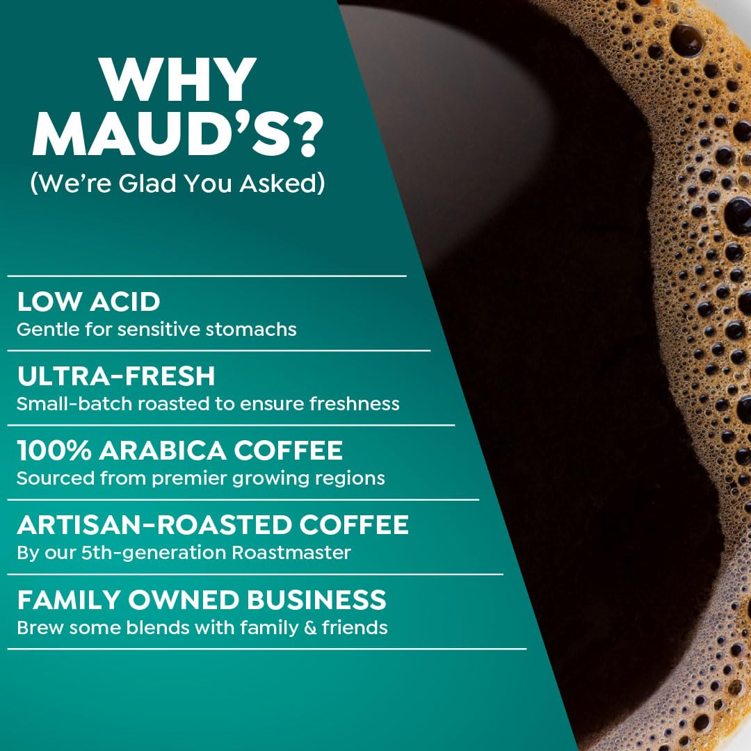 Maud's Espresso Coffee Pods, 200 ct, Dark Roast in Recyclable Single Serve Pods – 100% Arabica Coffee, Compatible with Keurig K Cups Maker
