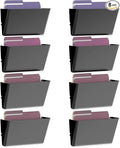 MINDEPOT 8 Pack hanging wall files Black by MINDEPOT