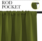 NICETOWN 2 Panels Blackout Curtains, Rod Pocket Thermal Insulated Drapes - Image 2