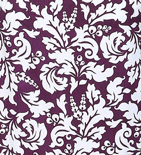 Yourtablecloth Set of Oven Mitt and Pot Holder or Oven Gloves – 100% Cotton, High Heat Resistance, Superior Protection & Comfort – Elegant Design – Machine Washable-Eggplant