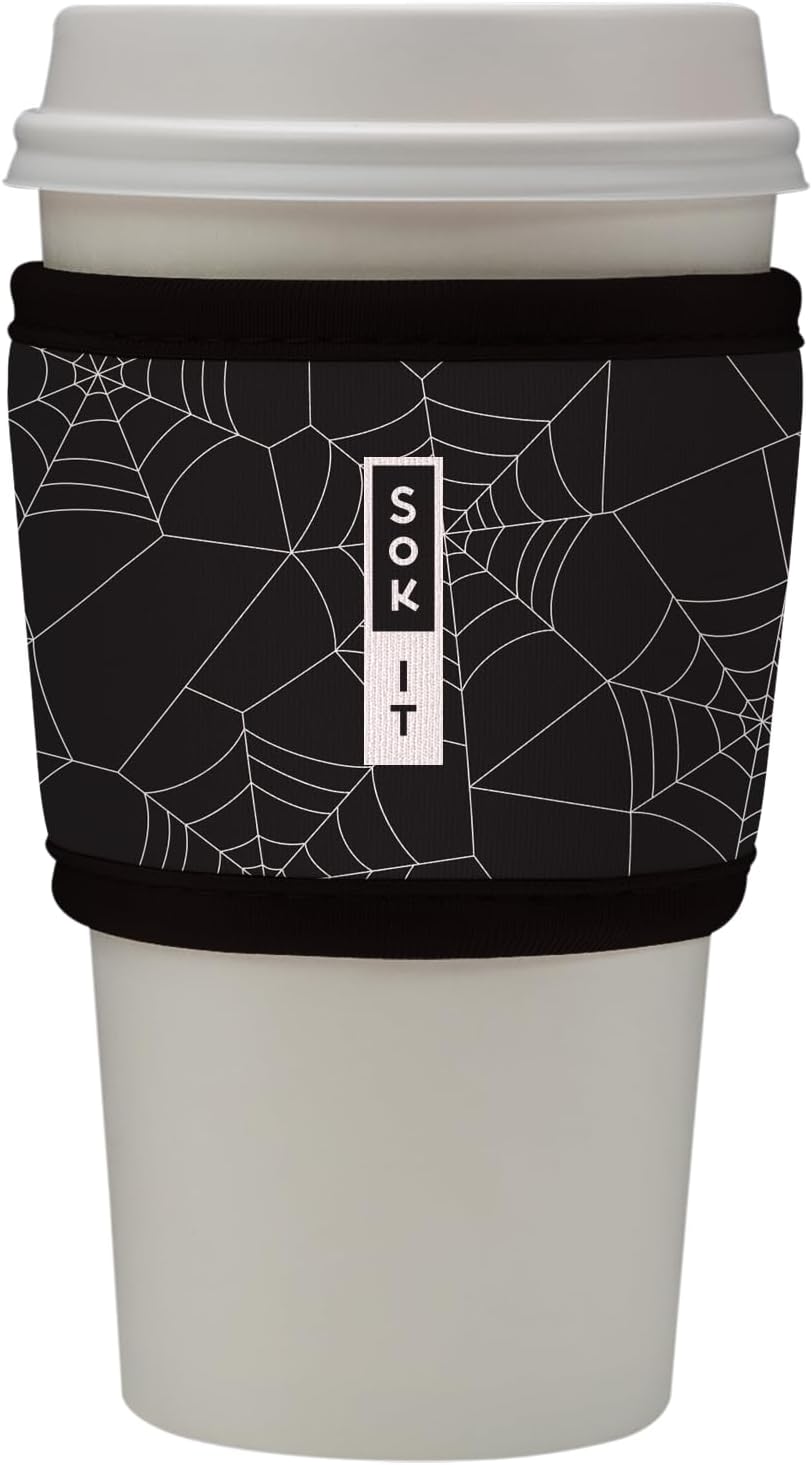Sok It HotSok Coffee & Tea Reusable Insulated Neoprene Cup Sleeve (Spidey Sense)