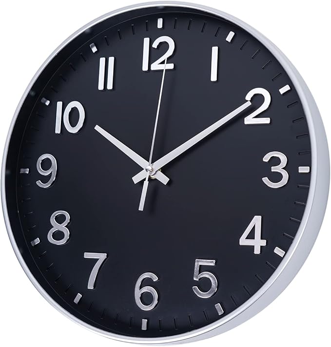 HZDHCLH Modern Wall Clocks Battery Operated, 12 inch Silent Non Ticking Round - Image 2