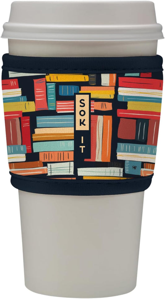 Sok It HotSok Coffee & Tea Reusable Insulated Neoprene Cup Sleeve (Well Read)