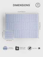 Bumusty Large Cork Board Alternative-48 x 36" Felt Bulletin Board Tiles - Image 2