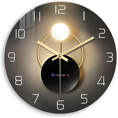 14 Inch Black and Gold Wall Clock by Constantplanet%E6%97%97%E8%88%B0%E5%BA%97