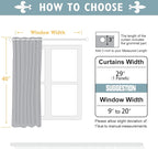 ChrisDowa Small Window Curtains 40 inches Long - Image 5