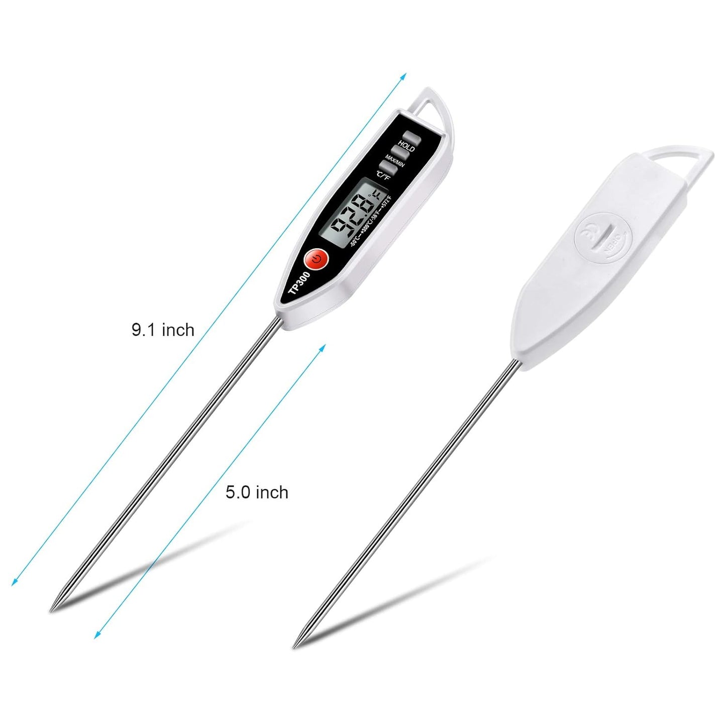 Meat Food Thermometer, Digital Candy Cooking Thermometer, Kitchen Cooking Thermometer Instant Read for BBQ Grill, Oil, Milk, Bath Water, Deep Fry, Candle Temperature