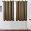 LEMOMO Brown Thermal Blackout Curtains/52 x 45 Inch/Set of 2 Panels Room by Lemomo
