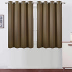 LEMOMO Brown Thermal Blackout Curtains/52 x 45 Inch/Set of 2 Panels Room by Lemomo