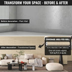 3D Wall Panels Peel and Stick – 15.74" x 236" PVC Faux Texture Wall Covering - Image 3