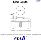 Oruii Small Round Mirror 16 inch, Small Black Circle Mirror Metal Frame - Image 9
