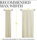 NICETOWN Kitchen Curtains, Short Blackout Curtains & Drapes, Small Window - Image 7